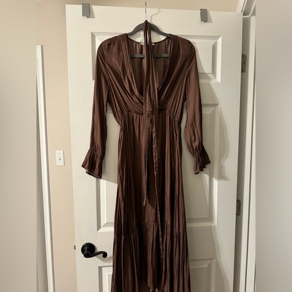 Brown wrap dress never worn - Picture 1 of 3